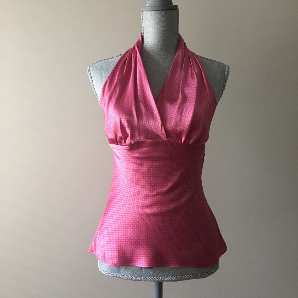 Vintage y2k Express silk halter top